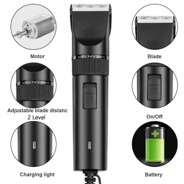 Практически перезаряжаемые триммер любимца. Шевер волос любимца с регулируемым лезвием