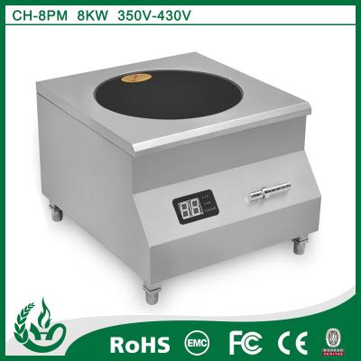 Queimador do frigideira chinesa da indução para restaurantes com 8kw