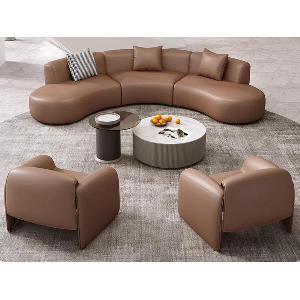Luxury Hotel Lobby Reception And Negotiation Booth Sofa Table And Chair Set