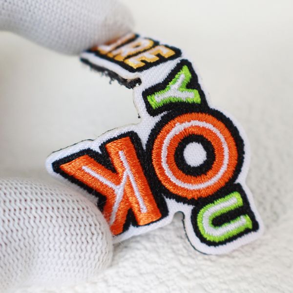 Custom Embroidered Patch with Hook and Loop Backing - 