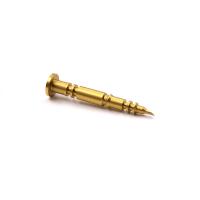 El latón que trabaja a máquina anodizado del CNC parte al OEM de cobre amarillo del Pin para el aparato electrodoméstico