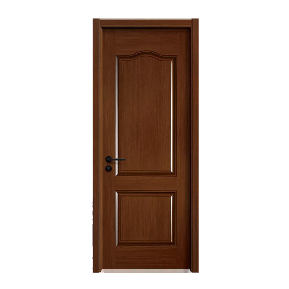 Solid Teak Wood MDF Laminated Panel Veneer Melamine Door Others Front Room Wooden Interior Doors House Design With Smart Lock