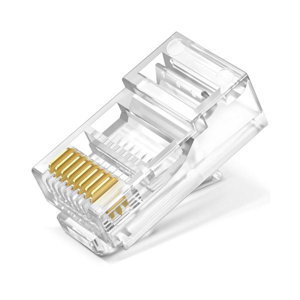 Ethernet Cat5 Cat6 8P8C RJ45 Connector Male UTP Unshielded Toolless Crystal Head Modular Plug