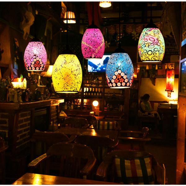 Turkish Style Retro Vintage Pendant Light island lamp single glass pendant lighting(WH-DC-36)