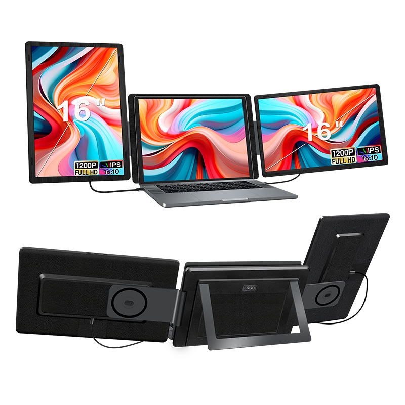 Detachable Triple Screen Laptop Extender 16 Type C And HD Ports