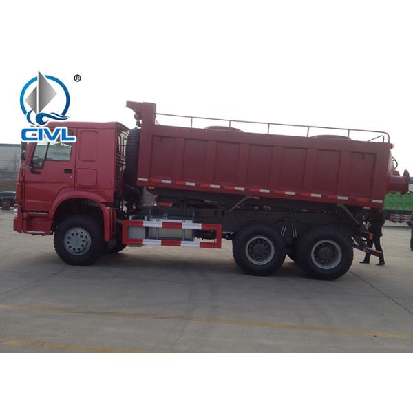 371hp EuroII Sinotruk HOWO7 New dump Tipper truck 20M3 Container with 1 sleeper and air condition spare tire