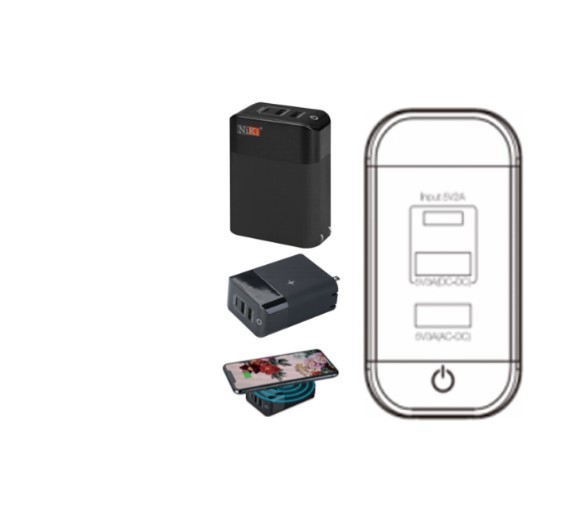 Convenient Multi Charger Adapter Qi Standard Portable Wireless Charger