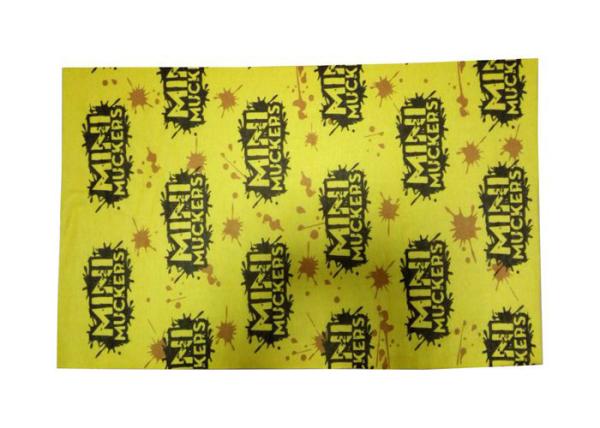 Yellow Breathable  Multifunctional Headwear Polar Fleece Tube Not Faded Deformation