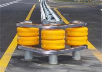 Entradas del túnel Barrera de rodillos de carretera con amarillo rojo