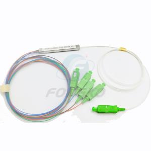 Sc ao divisor ótico do Plc do Apc Ftth Mini Fiber Cable Splitter 1x4