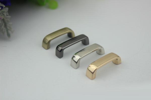 Luxury handbag fitting light gold zinc alloy 20 mm metal arch bridge with high polishing