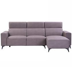 Durable Breathable L Shaped Fabric Couch , Antiwear Contemporary Fabric Corner Sofas
