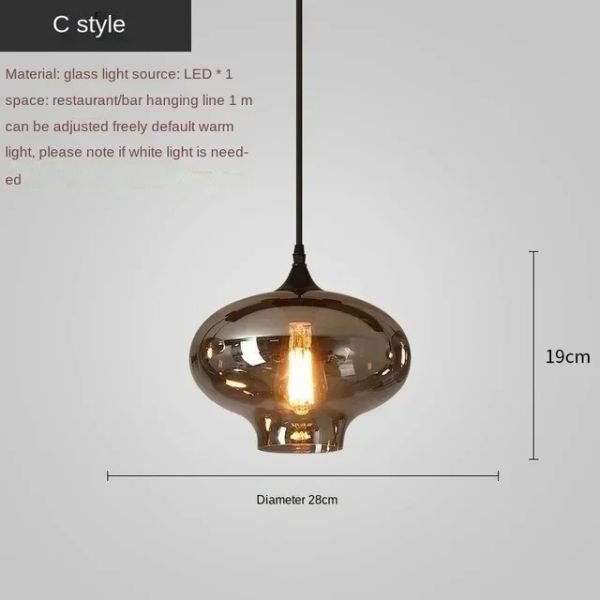 Modern Glass Chandeliers For Dining Tables Living Room Kitchen Office Coffee Hanging Lamp (WH-AP-679)