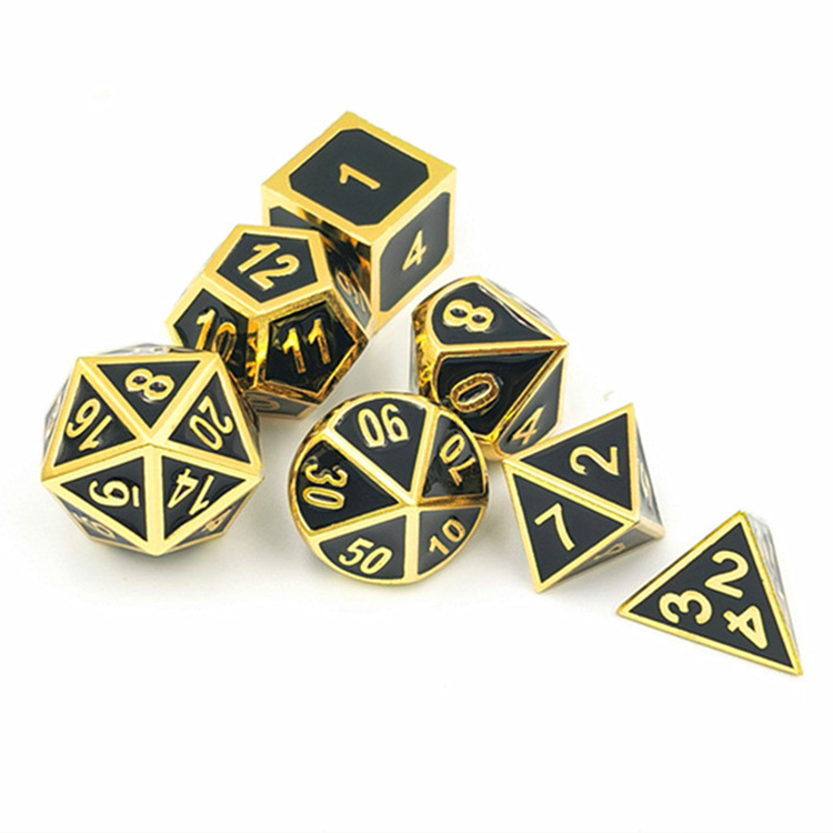 Customized Color Zinc Alloy Metal Dice Set 16mm-20mm for DND Game