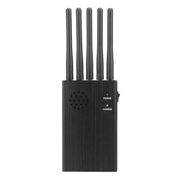 Portable 5 antennas cell phone  jammer