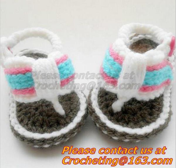 Crochet Baby, Sandals, Handmade, Knit, Summer Boys Booties, Baby Shoes,  Infant, Slippers