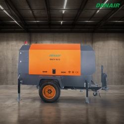 Portable Electric/Lubricated Rotary Screw Air Compressor (12m3/min 14bar) With Cummins Engine