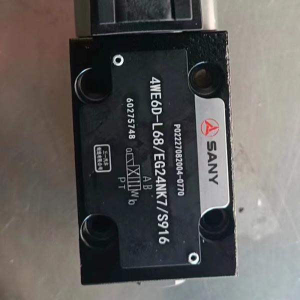 Sany Crane Factory 60275748/DC24V Electromagnetic Hydraulic Directional Valve 4WE6D-L68EG24NK7 Acessórios