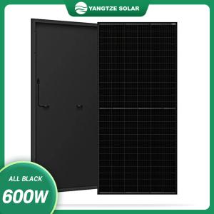 Rv Solar Panels 12V 600Watt Full Balack China mono-Facial Solar Panel Price