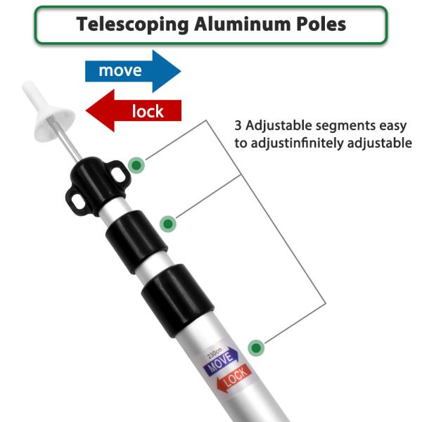 1.53kg 6061 Aluminum Lightweight Tent Pole
