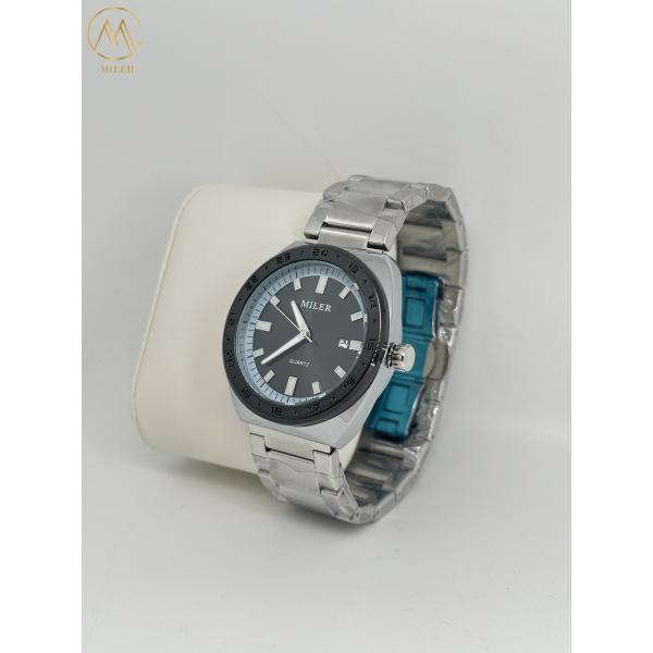 Reloj de Cuarzo de Negocio Simple Reloj de Muñeca de Acero Inoxidable Reloj de Muñeca para Hombres Con Calendario