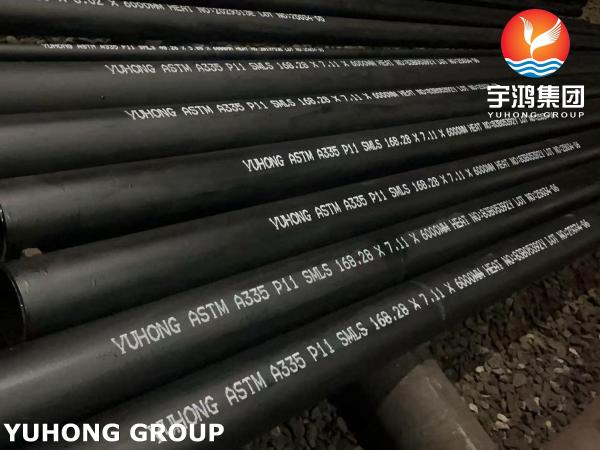 ASTM A335 P11 Tuyau en acier allié ferritique sans soudure pour service à haute température