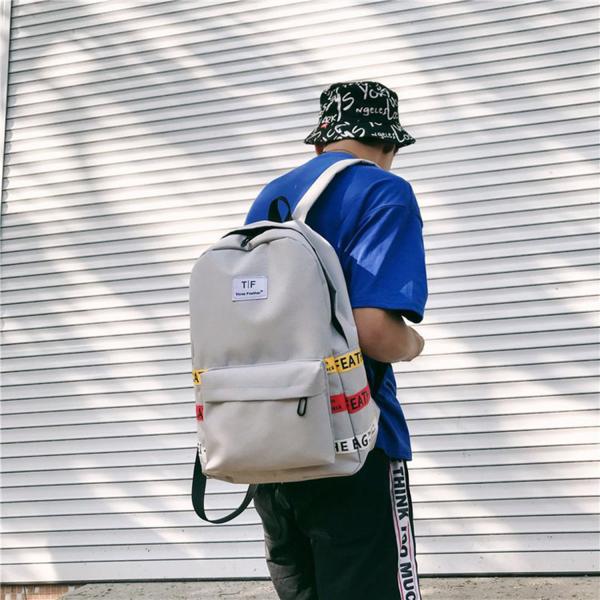 Schoolbag female Korean version of high school students backpacks large capacity backpacks male street photo trend