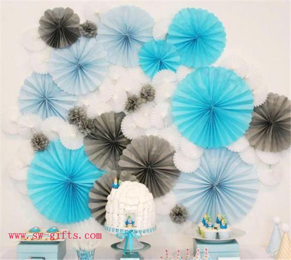 Party Wedding Decoration Paper Craft Tissue Paper Honeycomb Balls Pom Pom Flower Ball