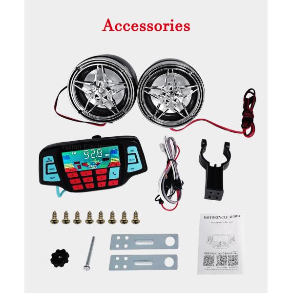 800MA Motorcycle MP3 Player OEM Waterproof Audio Amplifier