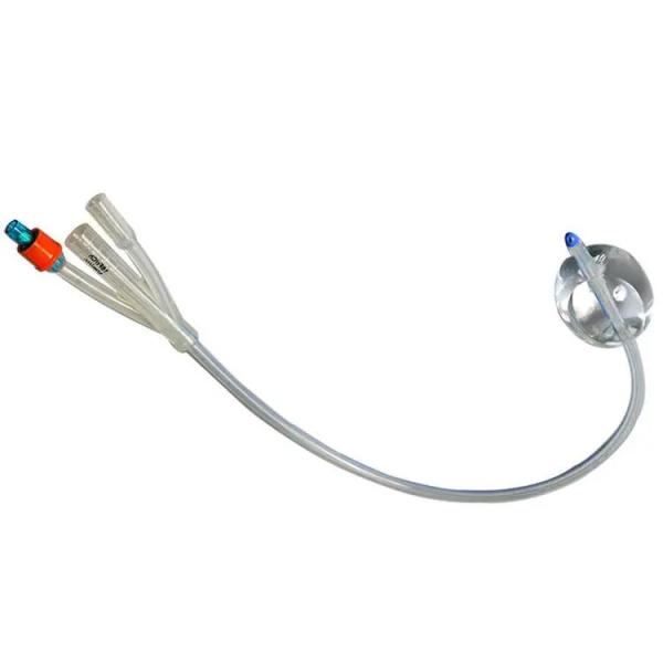 Three Way Silicone Urinary Medical Foley Catheter 14fr For Surgery