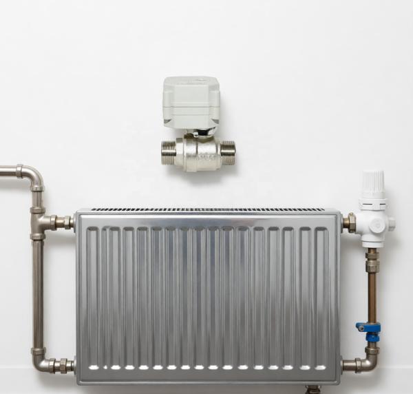 Etrany 2 Way DC12V 3/4'' Female-male Nickel Plated Brass Water Flow Control Electric Actuator Ball Valve IP67 Protection