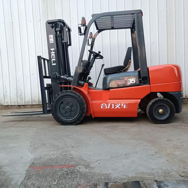 Chariot élévateur d'occasion HELI 3,5 tonnes 3 étages avec déplacement latéral, moteur essence/diesel 3,5 tonnes 5 tonnes CPCD30