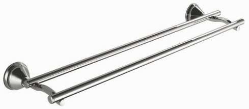 D52624 double towel bar bathroom accessory zinc chrome finish tumbler holder towel bar paper holder soap dish