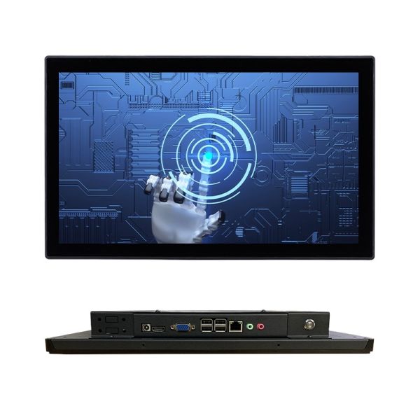 MJK New 21.5 Inch 1920*1080 16:9 Black Metal Case Capacitive Touch D-SUB