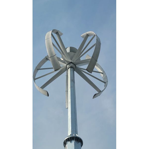 10KW Vertical Axis Wind Turbine with Low Startup Wind Speed and Noise-Free Operation for Off-Grid Applications