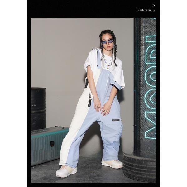 Comfortable Fabric Fully Taped Contrasting Cargo Crash Overalls with Material Technology