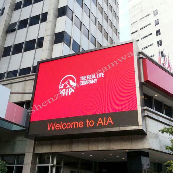 SMD1921 P4 Outdoor Advertising LED Display 1024*768mm Iron Waterproof Cabinet