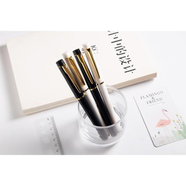 Настройка цветной канцелярской бумага Белая ручка Металлическая Простая графика Пластиковая гелевая ручка