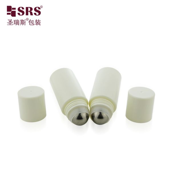 Leak-proof Customizable 50ml-100ml PET Roll On Bottle with PP Ball Metal Roller Ball for Cosmetics