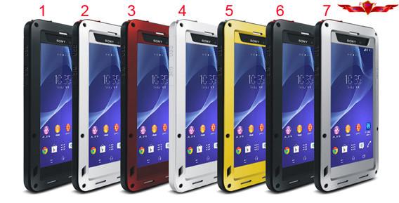 Aluminum Dirtproof/Shockproof/Waterproof Case For Sony Xperia Z2 Multi Color Gift Box Yes