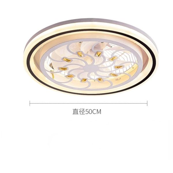 Restaurant Nordic Living Room Bedroom Ceiling Light 220V 110V Led Electric Fan Light (WH-CLL-68)