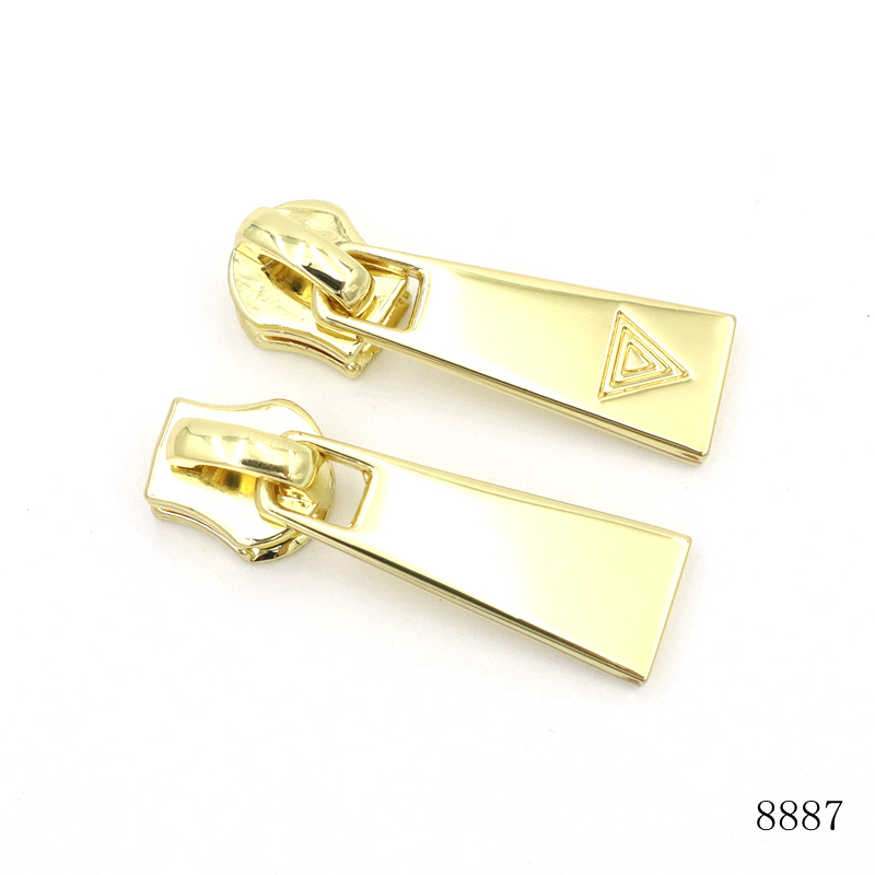 Engraved Metal Zipper Puller OEM Zipper Pulls For Bags And Handbags