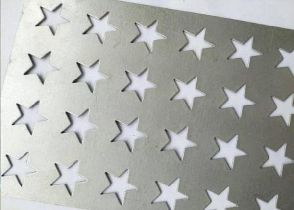 Mill Slit Decorative Perforated Metal Mesh , 310S Punched Stainless Steel Sheet