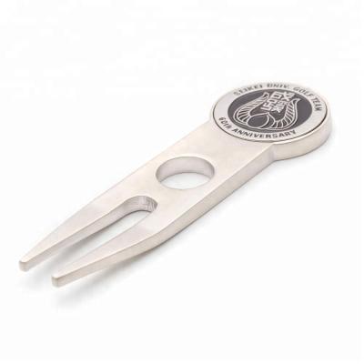 Brand new customized design metal golf fork hat clip ball fork