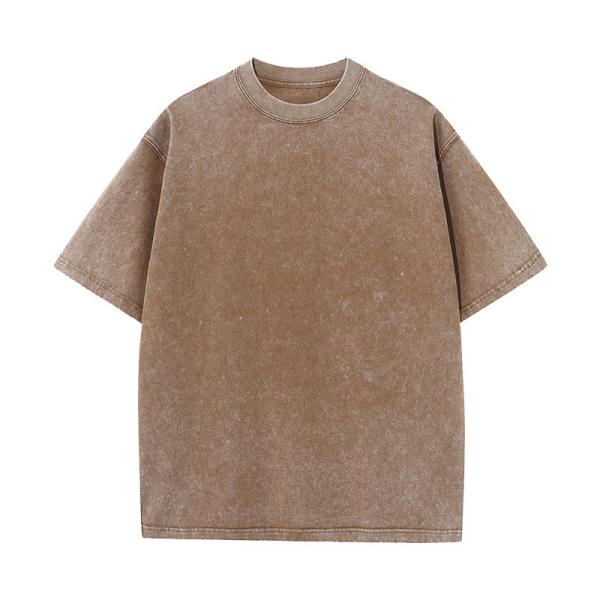 Round Neck Vintage Graphic T-shirts 100% Cotton Wash Plus Size T-shirts For Men Print
