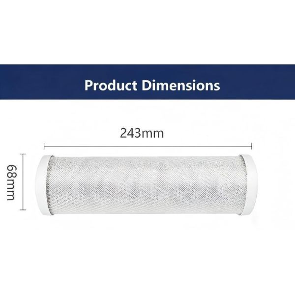 CTO Compression Activated Carbon Filter Cartridge Advanced Adsorption For Cleaner Better Tasting Water