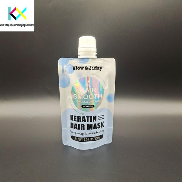 Eco-Friendly Liquid Packaging Pouch With Center Nozzle , Reusable PET/PE Beverage Spout Pouch