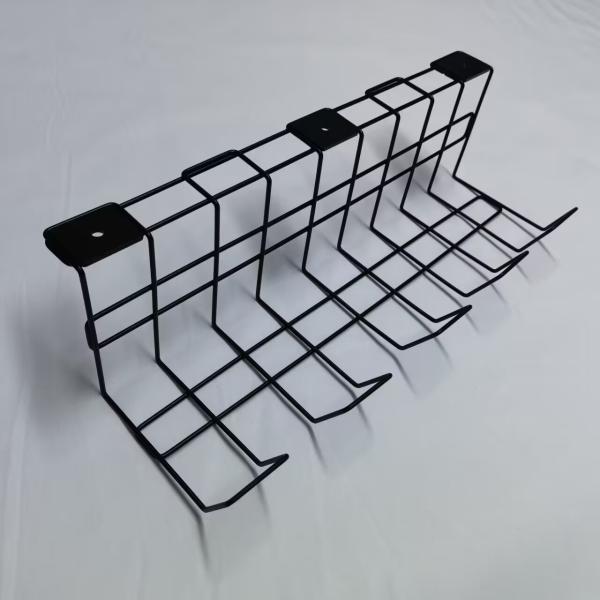 0.36kg Under Desk Cable Management Tray Metal Wire Cord Organizer Functional Design