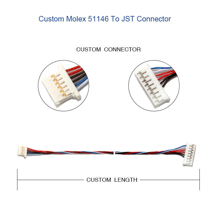 проводка MOLEX 51146 1.25mm провода 5P 6P электрическая с держателем снабжения жилищем A1254 SMD
