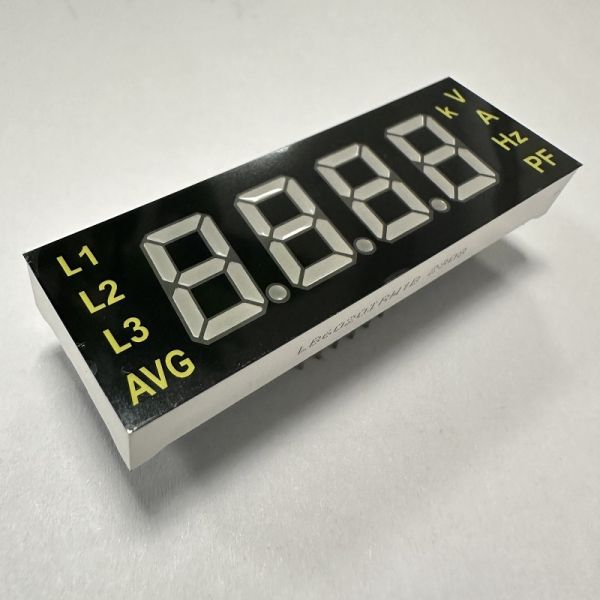 Customized Ultra White/Red 4-Digit 7-Segment LED Display Module for Electrical Meter Panels (Common Anode)